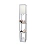 Simple Designs Etagere Organizer 62.5" Floor Lamp with Rectangular Shade, Gray (LF1014-GRY-CCLB)~#|#~F693570B-5F9E-4E62-BB0D9B9D28FDDD11_sc7