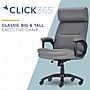 Click365 Classic Ergonomic Bonded Leather Executive Big & Tall Chair, 350 lb. Capacity, Gray (CCHR10023D)~#|#~F6954F10-06FF-4C23-98000D38D0745C8F_sc7
