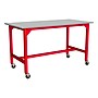Learniture Ideate Series Rectangular Activity Table, 72" x 36", Laminate, North Sea/Red (LNT-NOR3009-RD-PK-SO)~#|#~F6957973-318B-4582-BD94F4038C8C12B4_sc7