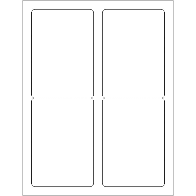 Tape Logic Laser Labels, Rectangle, 3 1/2" x 5", White, 400/Case (LL119) image 1