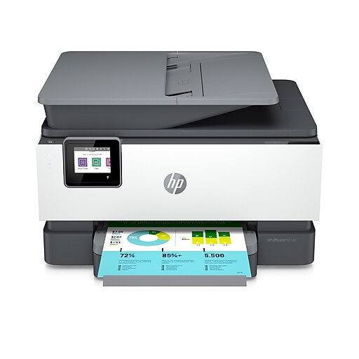 HP OfficeJet 9012e Wireless All in One Color Inkjet Printer Duplex Best for home office 6 mo. Instant Ink with HP 1G5L4A Staples