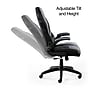Staples Emerge Vortex Bonded Leather Ergonomic Gaming Chair, Black and Gray (52503)~#|#~F69F114F-20FF-41D1-ABD1C3F7E6333A5C_sc7