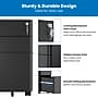 Mount-It! 3-Drawer Mobile File Cabinet, Letter/Legal Size, Lockable, 23.35"H x 11.81"W x 19.69"D, Black (MI-944B)~#|#~F6A0E47A-A2D7-479E-AE9CE59FFC95CD48_sc7
