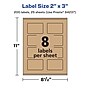 Avery Rectangle Labels, 2" x 3", Kraft Brown, 200 Labels/Pack (94237)~#|#~F6A54542-F97E-436F-B99BA28BBB5098E0_sc7