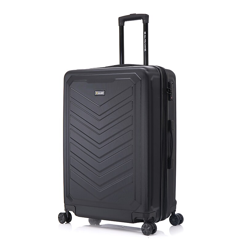 US Army FOX PRO 28" Hardside Suitcase, 4-Wheeled Spinner, TSA Checkpoint Friendly, Black (USLFPRO00L-BLK) image 1