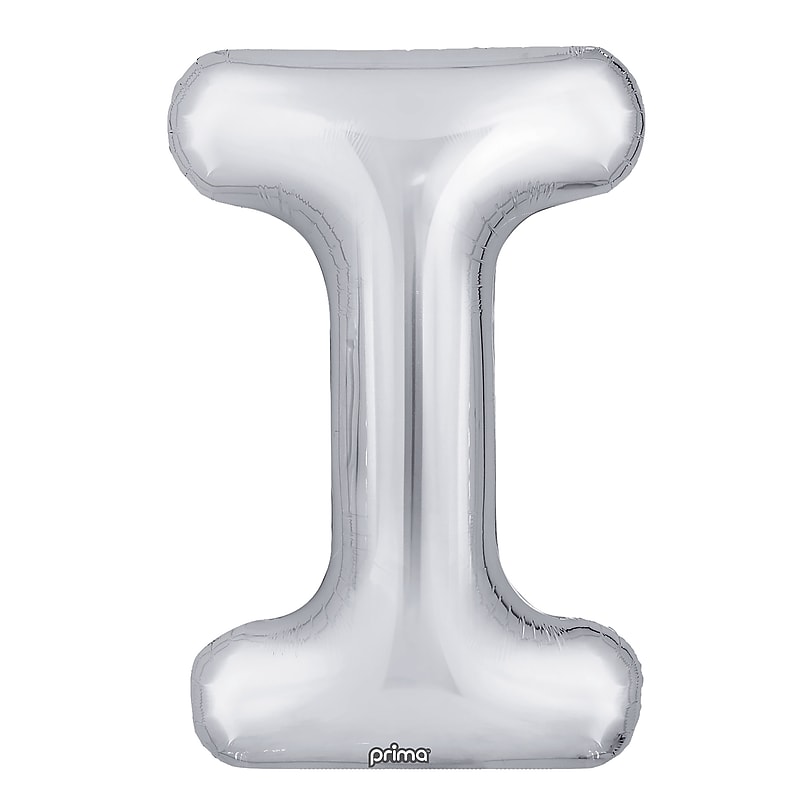 Party City 16" "I" Foil Balloon, Silver, 2/Pack (AM60050273-18) image 1