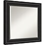 Amanti Art Ridge Black Frame Wall Mirror, 25.5" x 25.5" (A42674593563)~#|#~F6B756C2-4436-4A16-A3B68C22B191F4C9_sc7