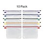Pendaflex Oxford 13.19" 10-Piece Polyester Travel Pouch, Water Resistant, Assorted Colors (77707)~#|#~F6BEF413-5067-43F7-B921C1DDEC12C12B_sc7