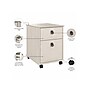 Bush Furniture Homestead 2-Drawer Mobile File Cabinet, Letter Size, Linen White Oak (HOF117LW-03)~#|#~F6C11E87-BB5D-4617-867FB30BCE3A0162_sc7
