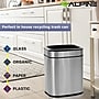 Alpine Industries Stainless Steel Trash Can with Lid and Liner, 5.2 Gallon, 2/Pack (ALP470-10L-2PK)~#|#~F6C62676-849E-428C-97E94A87D32C8957_sc7
