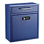 AdirOffice Steel Combination Locking Wall Mounted Interoffice Drop Box Mailbox, Medium, Blue (631-05-BLU-KCPK)~#|#~F6C6A04A-5C35-490A-AFD347B194F506DC_sc7