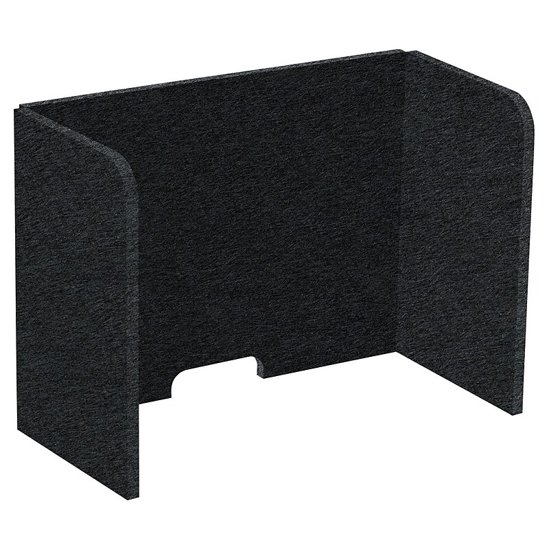 Versare SoundSorb Foldable Fabric Freestanding Privacy Panel, 18"H x 24"W, Black (DS7826124-1) image 1