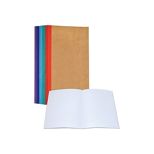 Better Office Customizable Notebook, 5.5" x 8.3", 30 Sheets, Kraft, 10/Pack (2503010PK) Staples