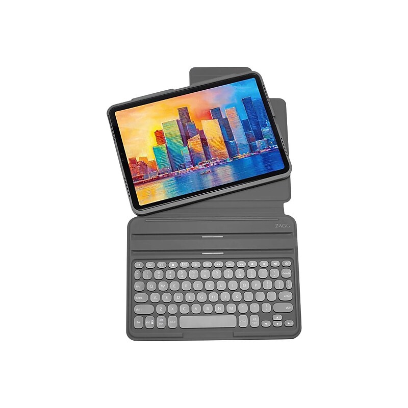 ZAGG Pro Keys Keyboard Case & Folio for 12.9" iPad Pro, Gray (103407563) image 1
