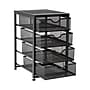 Mind Reader 4-Drawer Desktop Storage, Metal Mesh, Black (4TMCA-BLK)~#|#~F6E2896B-F618-4D93-A45406033C105A64_sc7