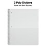 Staples Premium Poly 3-Subject Notebook, 8.5" x 11", College Ruled, 150 Sheets, Red (ST58315)~#|#~F6E74C9D-8494-4FFF-B6CCF449B5B98039_sc7