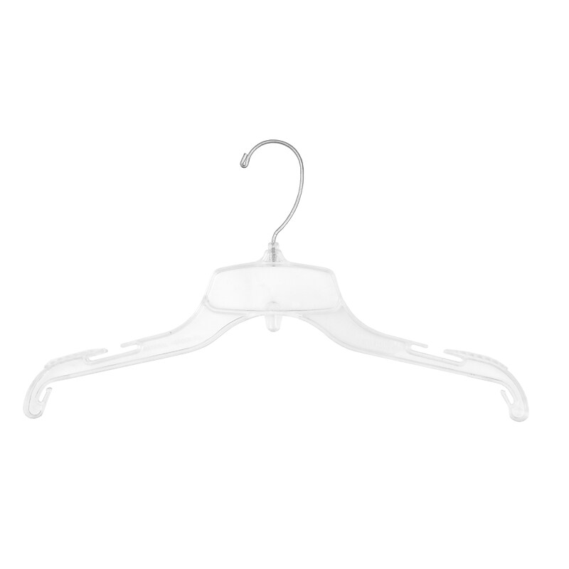 Nahanco 15" Break Resistant Top Hanger, Clear, 100/Carton (94400) image 1