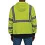 Ergodyne GloWear 8312BK High Visibility Long Sleeve Black Bottom Hooded Zip-Up Sweatshirt, ANSI Type R Class 3, Lime, Large~#|#~F6EEB8C7-29C4-4A65-B80CC7D03B82B296_sc7
