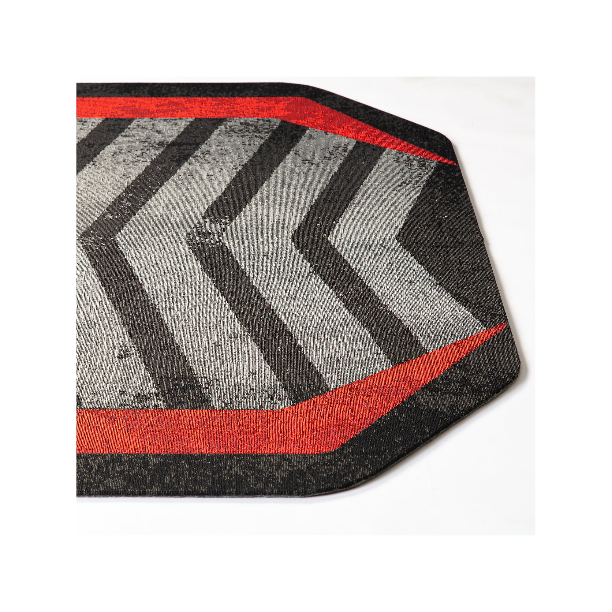 Anji Mountain Rug’d Prizm Red Carpet & Hard Floor Chair Mat, 36″ x 48″, Gray/Red (AMB9107) Sansujyuku sansujyuku.com