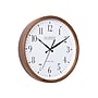La Crosse Technology Atomic Analog Wall Clock, Wood, 12.80" (404-50447)~#|#~F6EFED41-12B1-48B0-A0A451BBD69F19A8_sc7