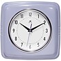 Infinity Instruments Square Retro Lilac Wall Clock, 9.25" (13228LR-4103)~#|#~F6F2285B-9EEC-42E1-A20A01D45CC5258F_sc7