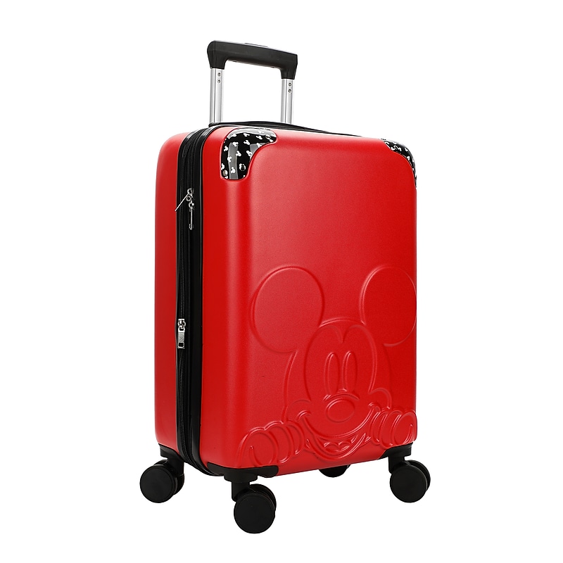 Bioworld Disney 20" Hardside Mickey Mouse Carry-On Suitcase, 4-Wheeled Spinner, TSA Checkpoint Friendly, Red (LRA89EDDSYPP00) image 1
