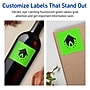 Avery Square Multipurpose Labels, 2.75" x 2.75", Neon Green, 120/Pack (94109)~#|#~F7086E9C-A2A7-42A5-A863A7181EBB64CC_sc7