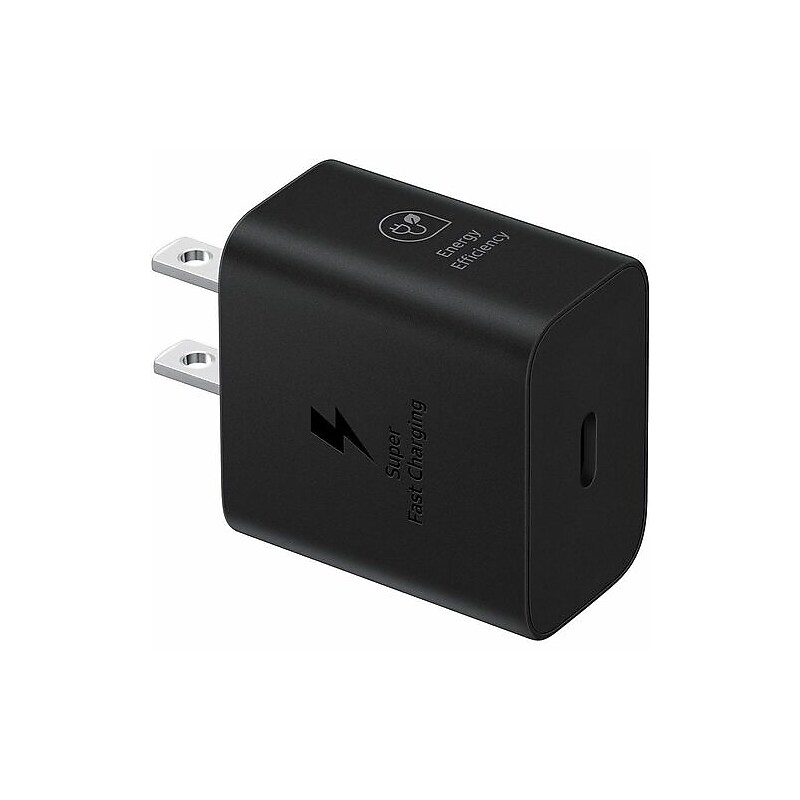 Samsung Super Fast Wall Charger With Cable, 25W , 3.28 ft., Black (EP-T2510XBEGUS) image 1