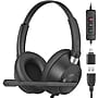 Delton 42Y Noise-Canceling Stereo Over-the-Ear Headset, USB-C/A, Black (DWH42YAC)~#|#~F70A2C92-54B6-47FB-BCAD5FC97A6AEC7F_sc7