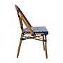 Flash Furniture Bordeaux Contemporary Aluminum and PE Rattan Bistro Stacking Chair, Navy/White/Natural (SDA6421NVYWHNAT)~#|#~F70AA022-5C54-4B8A-8F1C3E81D92912C4_sc7
