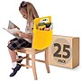 Seat Sack Seat Storage, 9.45" x 8.27" x 11.22", Yellow, 25/Pack (17194)~#|#~F714E6AC-9953-473E-91F0EADCF19C9D38_sc7