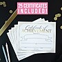 Hadley Designs Elegant Gold Award Certificates of Achievement for Students, 8" x 10", Multicolored, 25/Pack (HDDX004A2K2IP)~#|#~F71745CD-B672-4727-AC95AD6F1F04B6AC_sc7