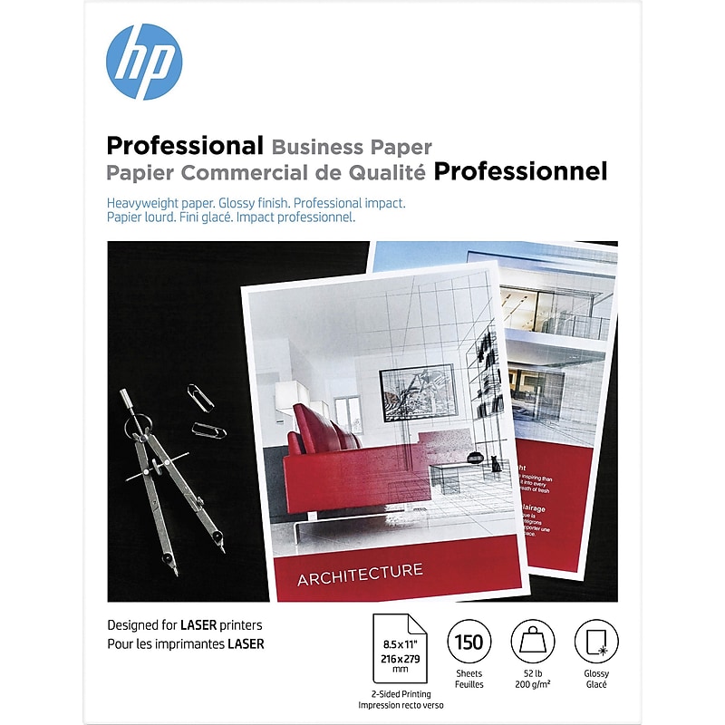 HP Glossy Brochure Paper, White (4WN10A) image 1