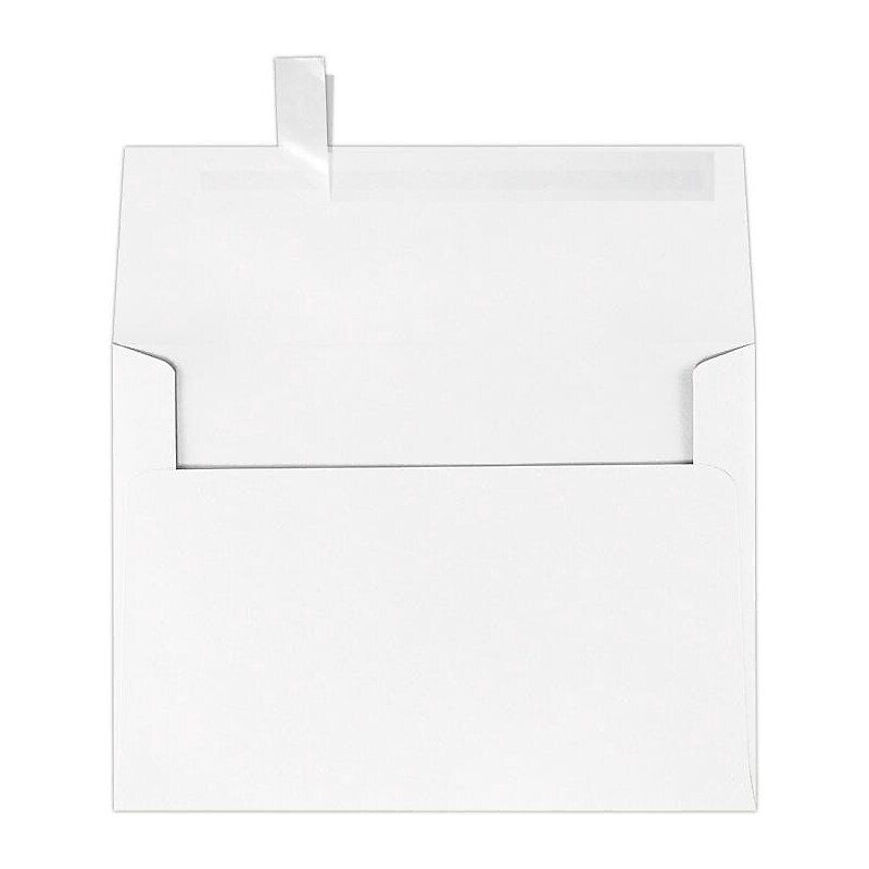 JAM Paper Self Seal A7 Invitation Envelope, 5 1/4" x 7 1/4", Bright White, 10/Pack (FE4580-05-10) image 1
