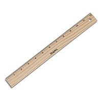 Staples 12-inch Wooden Standard Imperial Scale Ruler Deals