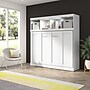 Bestar Pur 80W Full Horizontal Murphy Bed with Overhead Storage, White (26948-000017)~#|#~F71DEF1F-BFF1-458A-9822AF21190FB859_sc7