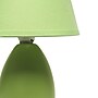 Simple Designs Mini Egg Oval Ceramic 9.45" LED Table Lamp, Green, 2/Pack (LT2009-GRN-2PK)~#|#~F71E6524-3B9D-46BC-A56D68082B33F362_sc7