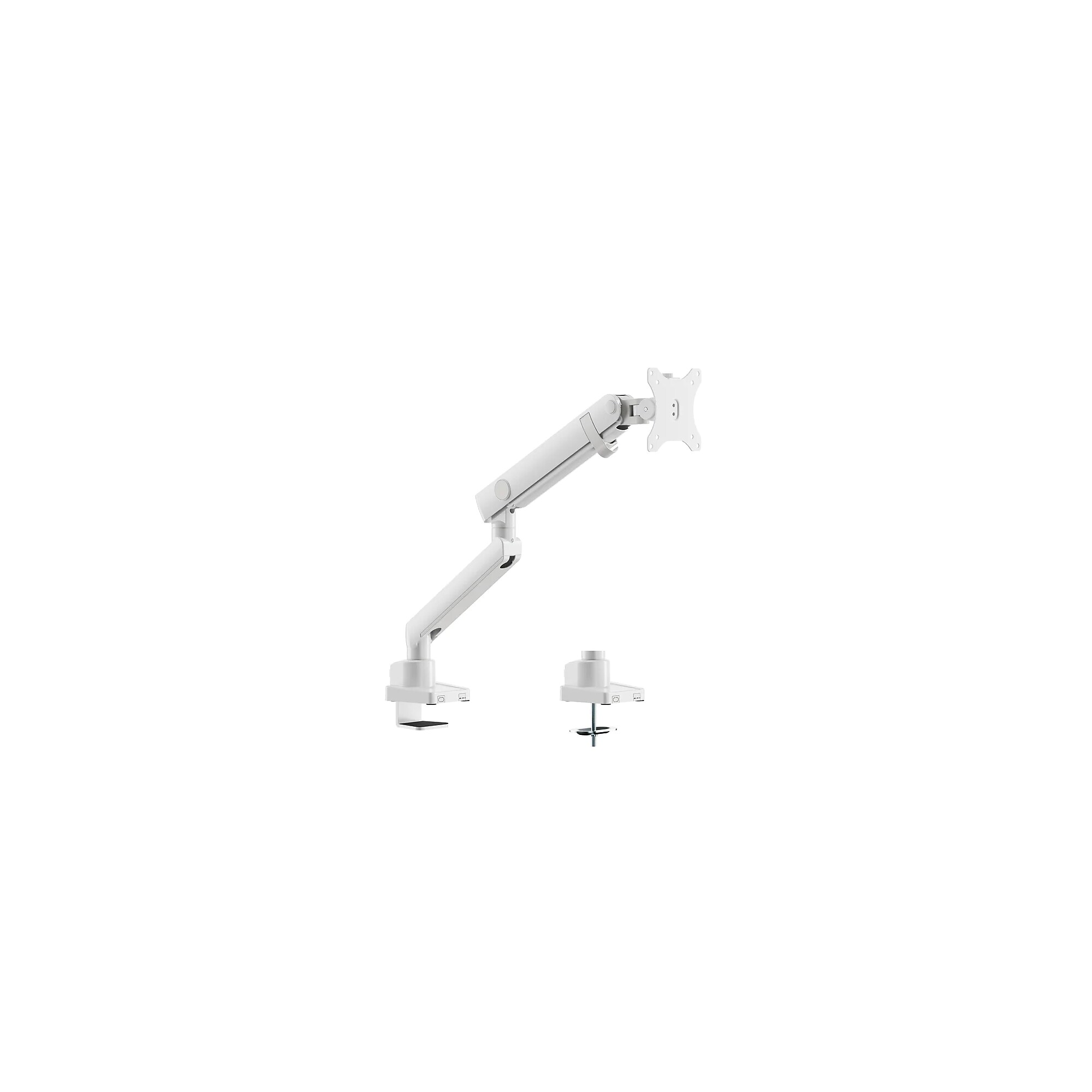 Amer Adjustable Articulating Spring Monitor Arm, Up to 40″ Monitor, White (HYDRA1B-W) Simolary simolary.com