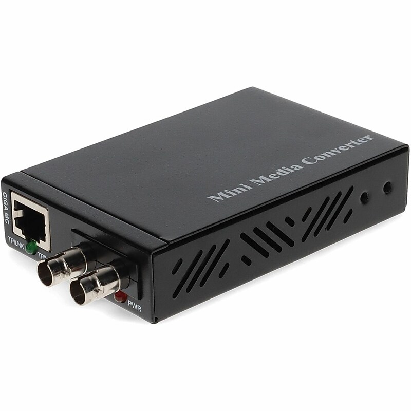 AddOn Gigabit Ethernet Single‑Mode Media Converter, 1000 Mbps (ADD‑GMCMN‑LX‑2ST) image 1