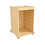 Flash Furniture Bright Beginnings Mobile Storage Cart, 36.25"H x 26.75"W x 26.75"D, Brown (MK-ME06639-GG)~#|#~F72AFBBC-2A2D-4790-A76BE8CBAF4B4878_sc7