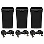 Alpine Industries Polypropylene Trash Can and Dolly, 23 Gallon, Black, 3/Pack (477-BLK-3PKD)~#|#~F72BCF31-7678-4E4F-ACB929E50149B2EF_sc7