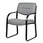 Boss LeatherPlus Guest Chair with Sled Base, Gray (B9529-GY)~#|#~F72F0D3A-CA21-4035-A5E8C19E5C8C53C8_sc7