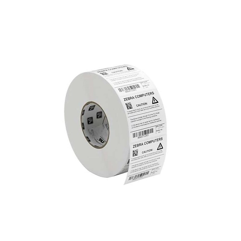 Zebra Thermal Transfer Z-Ultimate 4000T Barcode Labels, 2" x 1", White, 8 Rolls, 2530 Labels/Roll (10002629) image 1