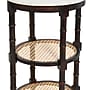 Storied Home 17.8"Dia. Marble Round End Table, 2 Shelves, White/Brown/Natural (EC0836)~#|#~F73A9523-D18F-4B98-8EF73D6ECB45D833_sc7
