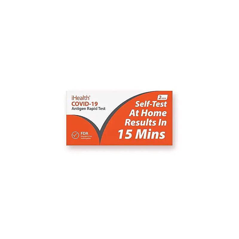 iHealth COVID-19 At-Home Antigen Self Test Kit, 2/Pack (SMN200105) image 1