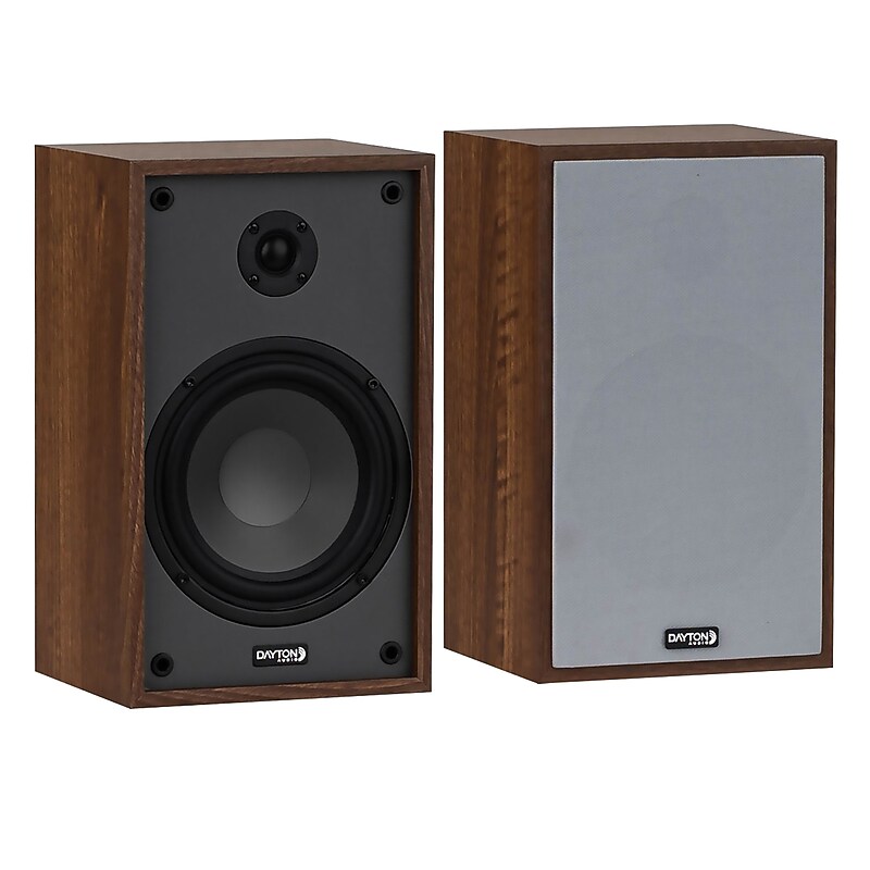 Dayton Audio Classic B65 DYTB65OAK 75W Max Bookshelf Speaker Set, 2-Count, Oak image 1