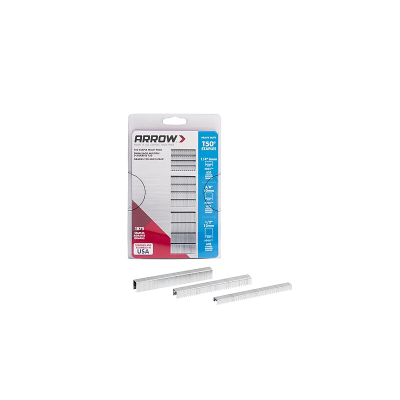 Arrow T50 High Capacity Multi-Use Staples, Full Strip, 1875/Box (50MP) image 1