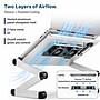 Uncaged Ergonomics WorkEZ Executive 18" Laptop Cooling Stand with 2 Fans, 3 USB Ports, Silver (WEEFHs)~#|#~F741C159-49AD-455C-87E8A48B29FAFDE9_sc7