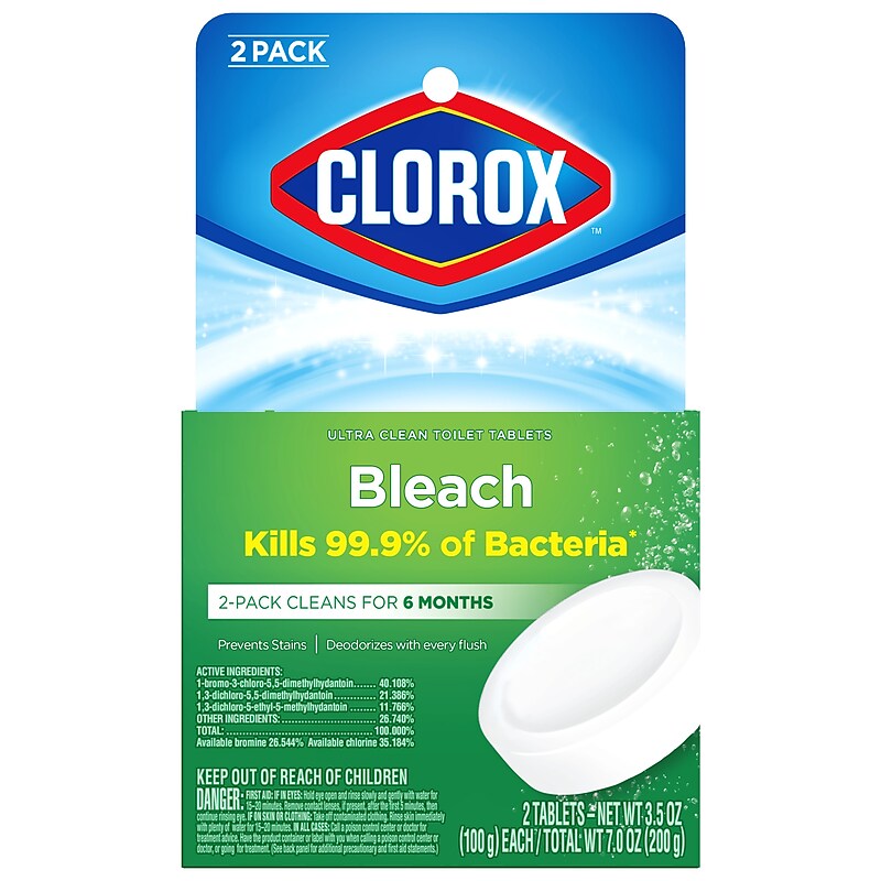 Clorox Ultra Clean Toilet Tablets Bleach, 3.5 oz.  (CLO30024) image 1