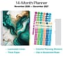 2027 Excello Brands 8.5" x 11" Weekly & Monthly Planner, Paperboard Cover, Teal/Gold Marble (NRY27-DL-54)~#|#~F7459AEA-57AD-4BD9-93B344896DA353E0_sc7